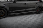 Maxton Street Pro side skirt diffusers for Audi RS3 Sedan 8V Facelift
