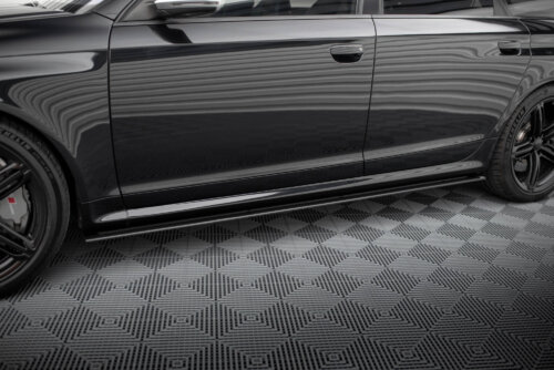 Maxton Street Pro side skirt diffusers for Audi RS6 Avant C6