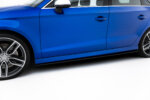 Maxton Street Pro side skirt diffusers for Audi S3 / A3 S-Line Sedan 8V