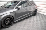 Maxton Street Pro side skirt diffusers for Audi S3 / A3 S-Line Sportback 8V Facelift