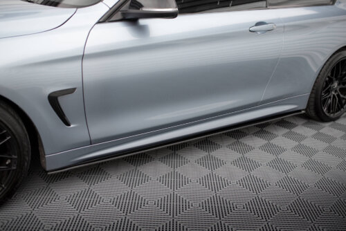 Maxton Street Pro side skirt diffusers for BMW 4 Coupe / Gran Coupe / Cabrio M-Pack F32 / F36 / F33