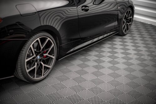 Maxton Street Pro side skirt diffusers for BMW 4 M-Pack / M440i G22 / G23 / G22 Facelift / G23 Facelift