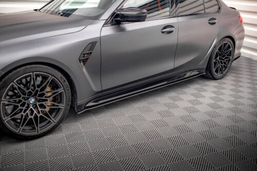 Maxton Street Pro side skirt diffusers for BMW M3 Sedan / Touring G80 / G81