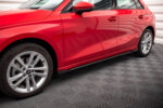 Maxton Street Pro side skirt diffusers + Flaps for Audi A3 8Y