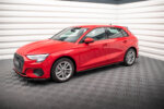 Maxton Street Pro side skirt diffusers + Flaps for Audi A3 8Y