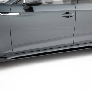 Maxton Street Pro side skirt diffusers + Flaps for Audi A5 Sportback F5 Facelift