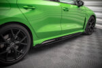 Maxton Street Pro side skirt diffusers + Flaps for Audi RS3 Sedan 8Y
