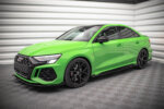 Maxton Street Pro side skirt diffusers + Flaps for Audi RS3 Sedan 8Y