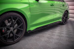 Maxton Street Pro side skirt diffusers + Flaps for Audi RS3 Sedan 8Y