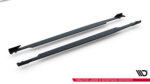 Maxton Street Pro side skirt diffusers + Flaps for Audi RS3 Sedan 8Y Facelift