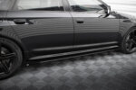 Maxton Street Pro side skirt diffusers + Flaps for Audi RS6 Avant C6