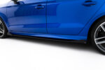 Maxton Street Pro side skirt diffusers + Flaps for Audi S3 / A3 S-Line Sedan 8V