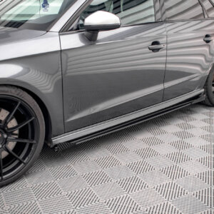 Maxton Street Pro bočni produžeci + Flaps za Audi S3 / A3 S-Line Sportback 8V Facelift