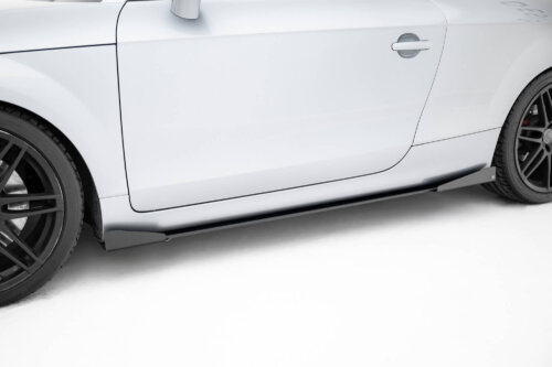 Maxton Street Pro side skirt diffusers + Flaps for Audi TT S / TT S-Line 8J Facelift