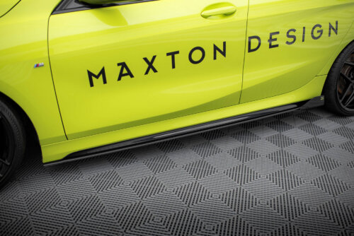 Maxton Street Pro side skirt diffusers + Flaps for BMW 1 M-Pack / M135i / 128ti F40