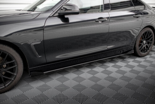 Maxton Street Pro side skirt diffusers + Flaps for BMW 4 Gran Coupe F36
