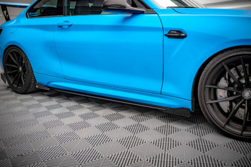 Maxton Street Pro side skirt diffusers + Flaps for BMW M2 F87