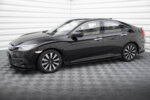 Maxton Street Pro side skirt diffusers + Flaps for Honda Civic Mk10
