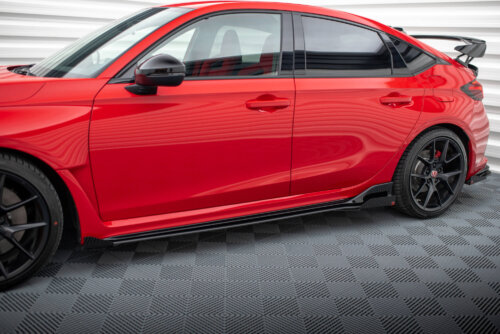 Maxton Street Pro side skirt diffusers + Flaps for Honda Civic Type-R Mk 11