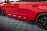 Maxton Street Pro side skirt diffusers + Flaps for Honda Civic Type-R Mk 11