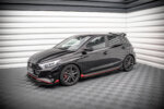 Maxton Street Pro side skirt diffusers + Flaps for Hyundai I20 N Mk3
