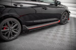 Maxton Street Pro side skirt diffusers + Flaps for Hyundai I20 N Mk3