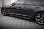 Maxton Street Pro side skirt diffusers + Flaps for Kia Stinger GT / GT-Line / Standard Mk1
