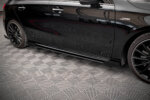 Maxton Street Pro side skirt diffusers + Flaps for Mercedes A35 AMG / AMG-Line Aero Pack W177