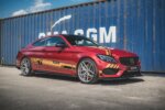 Maxton Street Pro side skirt diffusers + Flaps for Mercedes-AMG C43 / AMG-Line Coupe C205