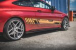 Maxton Street Pro side skirt diffusers + Flaps for Mercedes-AMG C43 / AMG-Line Coupe C205