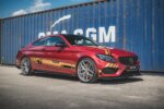 Maxton Street Pro side skirt diffusers + Flaps for Mercedes-AMG C43 / AMG-Line Coupe C205