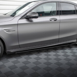 Maxton Street Pro bočni produžeci + Flaps za Mercedes-AMG C63 Sedan / Estate W205 Facelift