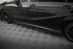 Maxton Street Pro side skirt diffusers + Flaps for Mercedes-Benz A AMG-Line W176 Facelift