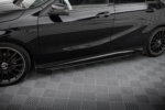 Maxton Street Pro side skirt diffusers + Flaps for Mercedes-Benz A AMG-Line W176 Facelift