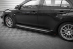 Maxton Street Pro side skirt diffusers + Flaps for Mitsubishi Lancer EVO X
