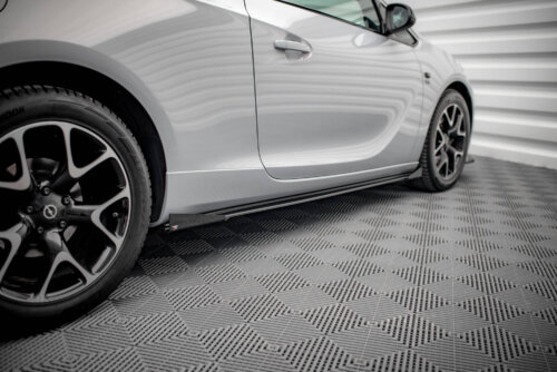 Maxton Street Pro side skirt diffusers + Flaps for Opel Astra GTC OPC-Line J