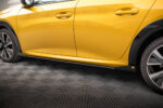 Maxton Street Pro side skirt diffusers + Flaps for Peugeot 208 GT Mk2