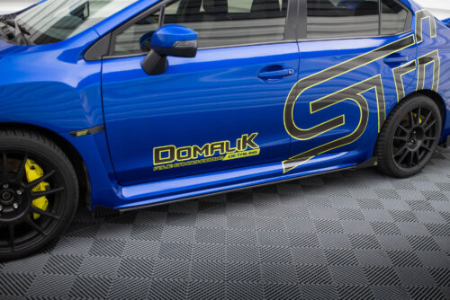 Maxton Street Pro side skirt diffusers + Flaps for Subaru WRX STI Mk1