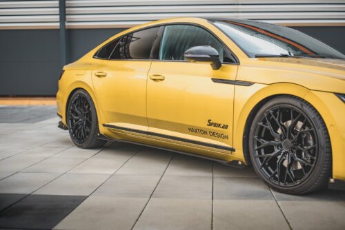 Maxton Street Pro side skirt diffusers + Flaps for Volkswagen Arteon R-Line Sedan / Shooting Brake Mk1