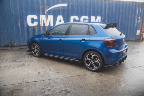 Maxton Street Pro side skirt diffusers + Flaps for Volkswagen Polo GTI Mk6