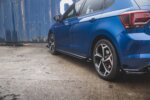 Maxton Street Pro side skirt diffusers + Flaps for Volkswagen Polo GTI Mk6