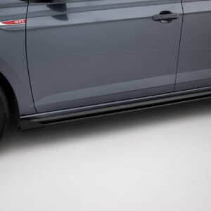Maxton Street Pro side skirt diffusers + Flaps for Volkswagen Polo GTI Mk6 Facelift