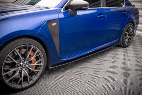 Maxton Street Pro side skirt diffusers for Lexus GS F Mk4 Facelift
