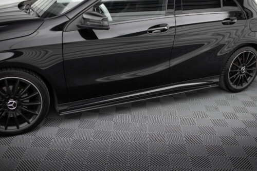 Maxton Street Pro side skirt diffusers for Mercedes-Benz A AMG-Line W176 Facelift