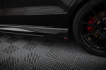 Maxton Street Pro side skirt diffusers V.1 + Flaps for Audi RS3 Sedan 8V Facelift