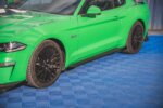 Maxton Street Pro side skirt diffusers V.1 + Flaps for Ford Mustang GT Mk6 Facelift