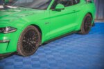 Maxton Street Pro side skirt diffusers V.1 + Flaps for Ford Mustang GT Mk6 Facelift