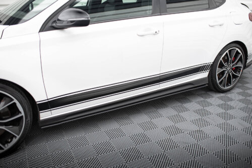Maxton Street Pro side skirt diffusers V.1 for Hyundai I30 N / N-Line Hatchback / Fastback Mk3 / Mk3 Facelift