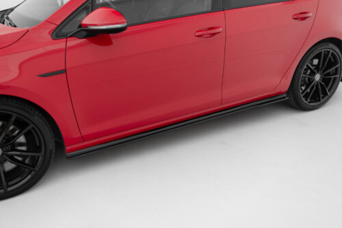 Maxton side skirt diffusers for Volkswagen Golf R / R-Line Mk7 Facelift