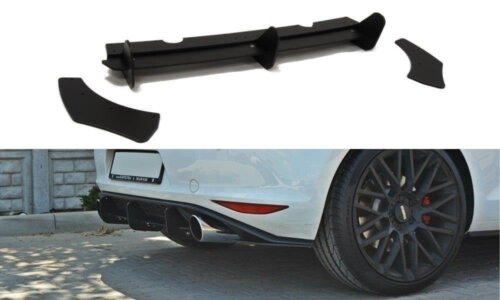 Maxton rear diffuser and rear side splitters for VW Golf MK7 GTI